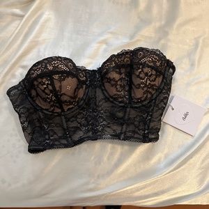 Adika Midnights Strapless Lace Top